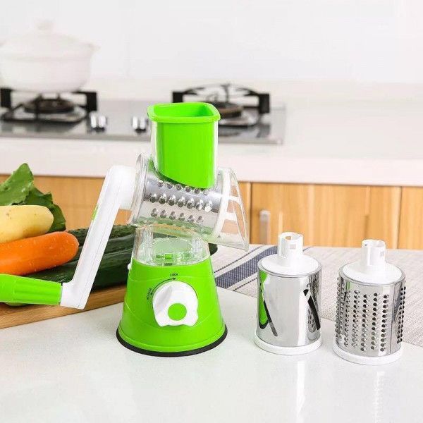 3 in 1 Rotatory Multifunctional Vegetable Cutter and Slicer.