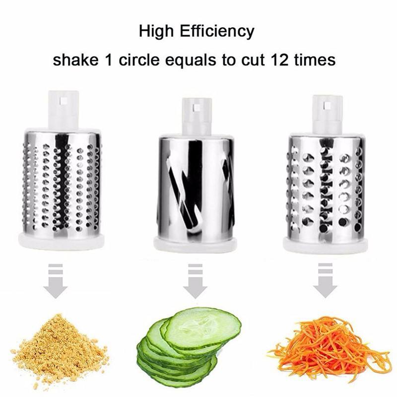 3 in 1 Rotatory Multifunctional Vegetable Cutter and Slicer.